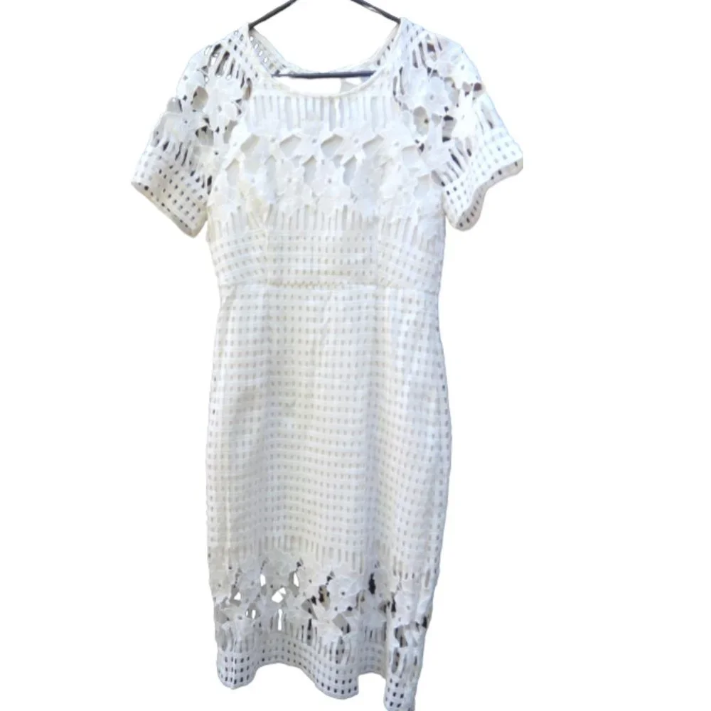 LACE & HEELS BOUTIQUE - lace/crochet style dress - size 10 - Picture 1 of 12